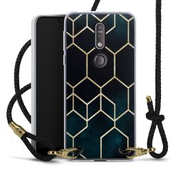 Carry Case Transparent Leather black/gold