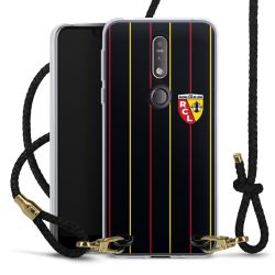 New Carry Case Transparent Leder schwarz/gold