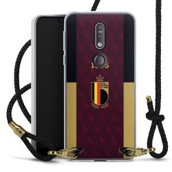 New Carry Case Transparent Leder schwarz/gold