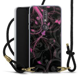 Carry Case Transparent Leather black/gold