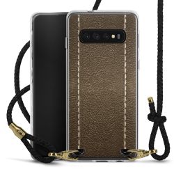 Carry Case Transparent Leather black/gold