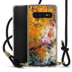 Carry Case Transparent Leather black/gold