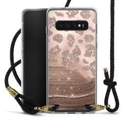 Carry Case Transparent Leather black/gold