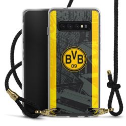 Carry Case Transparent Leather black/gold