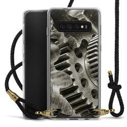 Carry Case Transparent Leather black/gold