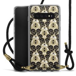 Carry Case Transparent Leather black/gold