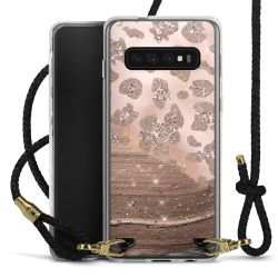 Carry Case Transparent Leather black/gold