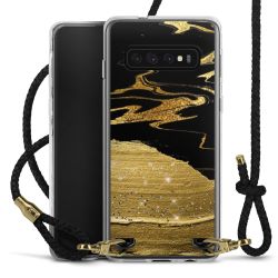 Carry Case Transparent Leather black/gold