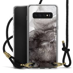 New Carry Case Transparent Leder schwarz/gold