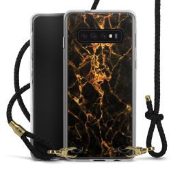 Carry Case Transparent Leather black/gold