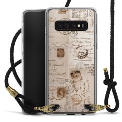 Carry Case Transparent Leather black/gold