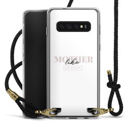 Carry Case Transparent Leather black/gold