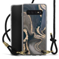 Carry Case Transparent Leather black/gold