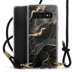 Carry Case Transparent Leather black/gold