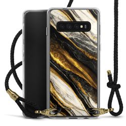 Carry Case Transparent Leather black/gold