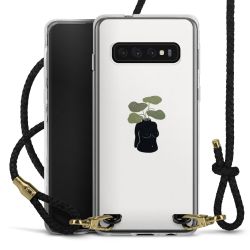 Carry Case Transparent Leather black/gold