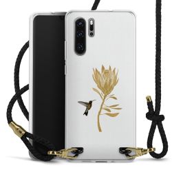 Carry Case Transparent Leather black/gold