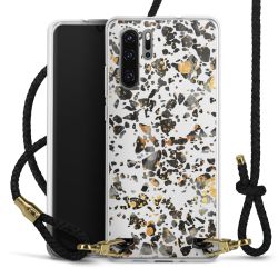 Carry Case Transparent Leather black/gold