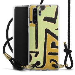 Carry Case Transparent Leather black/gold