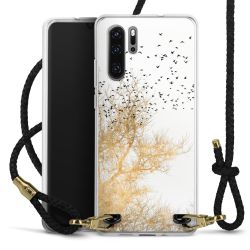 Carry Case Transparent Leather black/gold