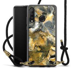 Carry Case Transparent Leather black/gold