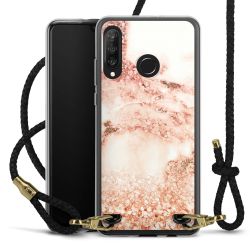 Carry Case Transparent Leather black/gold