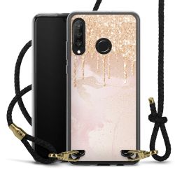 Carry Case Transparent Leather black/gold