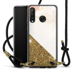 Carry Case Transparent Leather black/gold