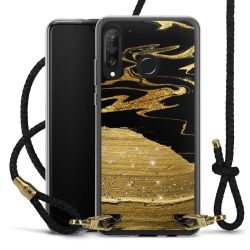 Carry Case Transparent Leather black/gold