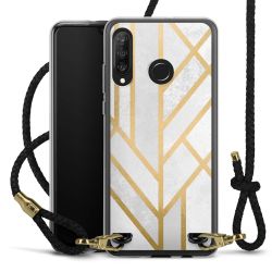 Carry Case Transparent Leather black/gold