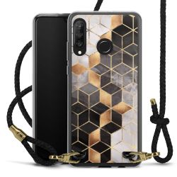 Carry Case Transparent Leather black/gold