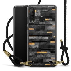 New Carry Case Transparent Leder schwarz/gold