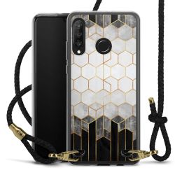 Carry Case Transparent Leather black/gold