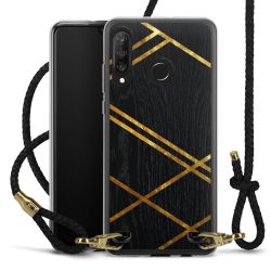 Carry Case Transparent Leather black/gold