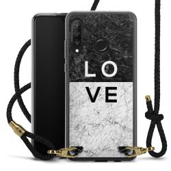 Carry Case Transparent Leather black/gold