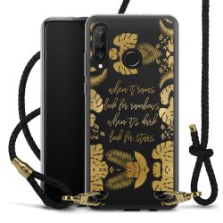 Carry Case Transparent Leather black/gold