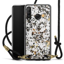 Carry Case Transparent Leather black/gold