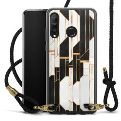 Carry Case Transparent Leather black/gold