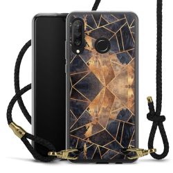 Carry Case Transparent Leather black/gold