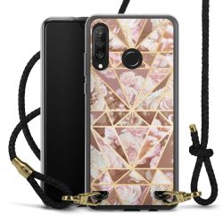 Carry Case Transparent Leather black/gold