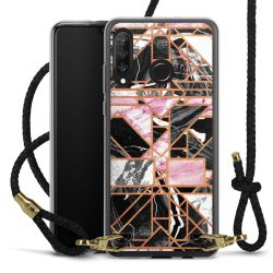 Carry Case Transparent Leather black/gold