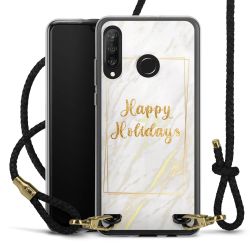 Carry Case Transparent Leather black/gold