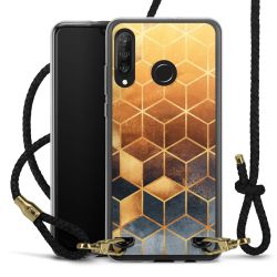 Carry Case Transparent Leather black/gold