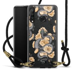 Carry Case Transparent Leather black/gold