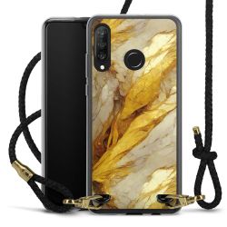 Carry Case Transparent Leather black/gold