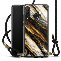 Carry Case Transparent Leather black/gold