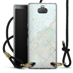 Carry Case Transparent Leather black/gold