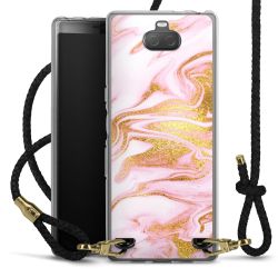 Carry Case Transparent Leather black/gold