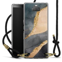 Carry Case Transparent Leather black/gold