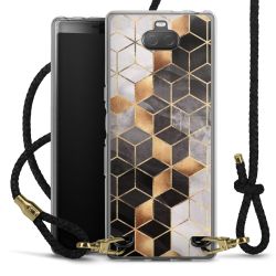 Carry Case Transparent Leather black/gold